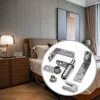 Stainless Steel Pivot Door Hinge Heavy Duty 360 Degree Rotating Shaft For Room Automatic Rebound Wooden Door Hinge Hardware 4