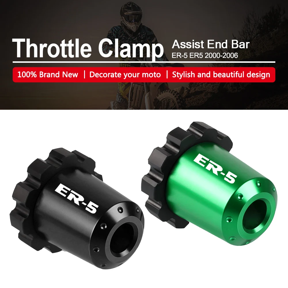 

ER5 Motorcycle CNC Throttle Lock Cruise Control Clamp Assist End Grips For Kawasaki ER-5 ER 5 2000-2006 2005 2004 2003 2002 2001