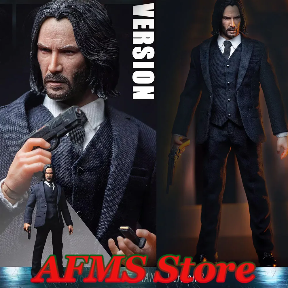 Figura-De-A-o-Colecion-vel-Keanu-Reeves-Black-Killer-John-Conjunto ...