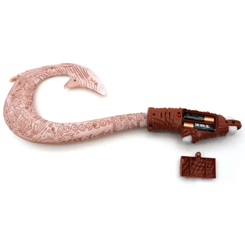 Miniso Moana Fish Hook Knife Cosplay Maui Weapon Children Cosplay Maui Fish Hook Knife Prop Cartoon Christmas Gift Toy Kid 4