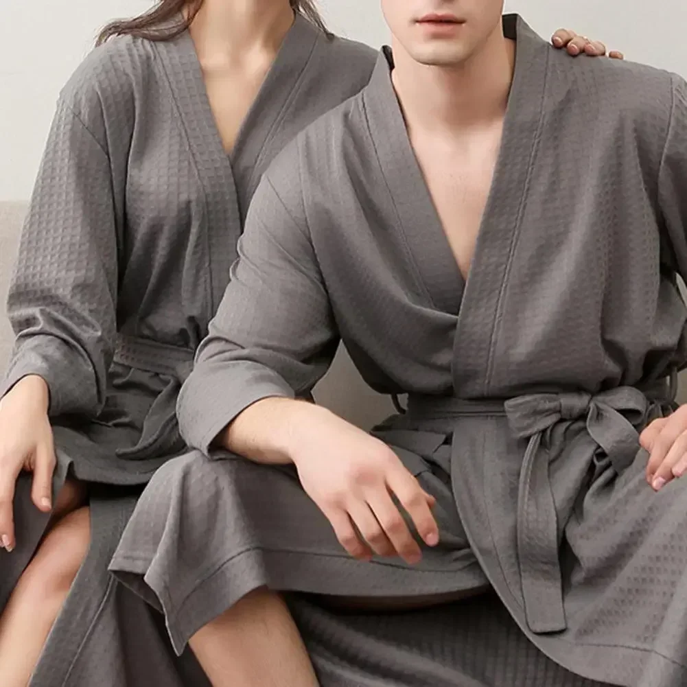 

Homme Pajamas Homewear Loose Bathrobe Sleeve Мужской Peignoir Sashes Халат Hombre Bath Long Men Cardigan Robe