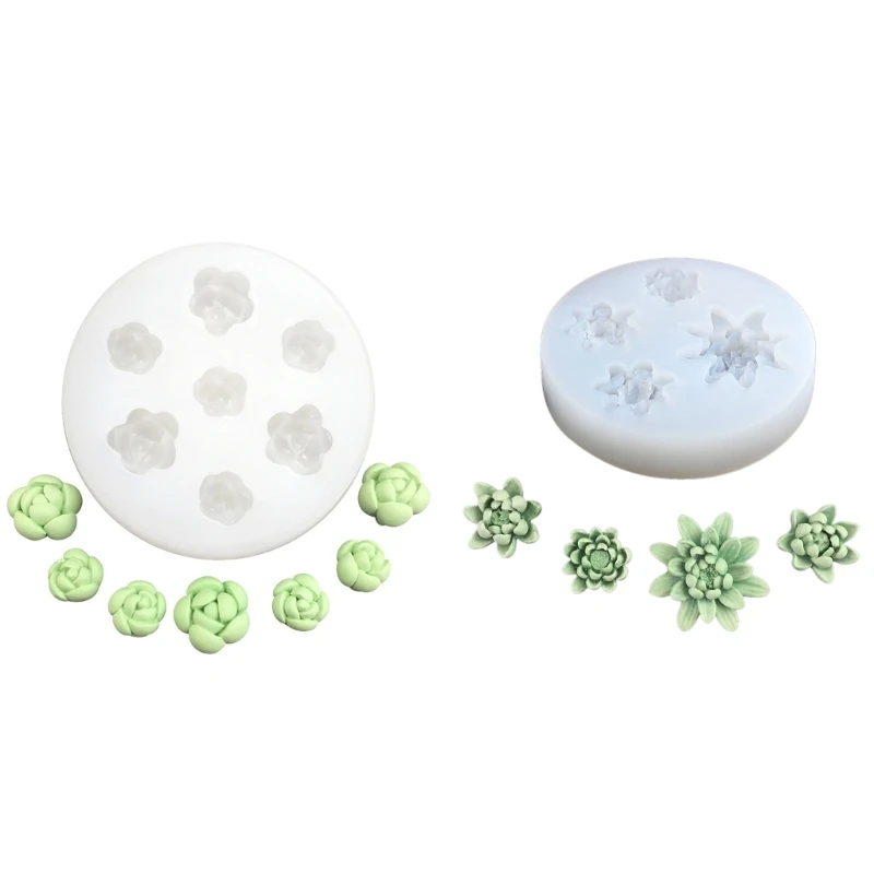 

Succulents/Flower Mold Fondants Molds Aromatherapys Mold Jewlery Supplies