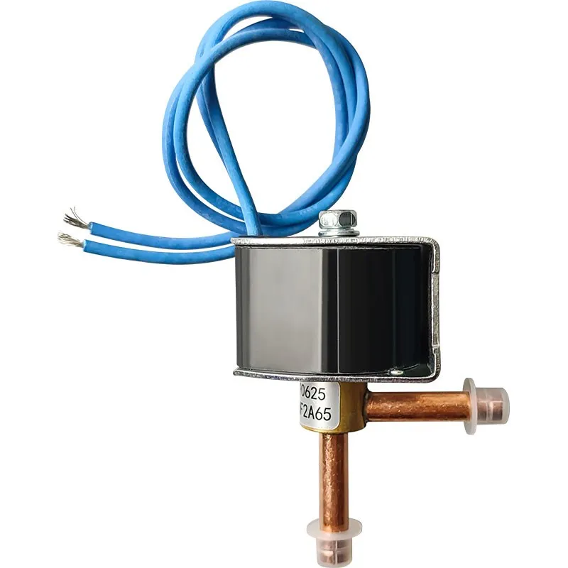 2 Way FDF-2A  Mini -Flow Copper Solenoid Valve Refrigeration System AC220V solenoide valvula 4v430 15 ac220v solenoid pneumatic valve g1 2 5 way 3 position double coil gas valve