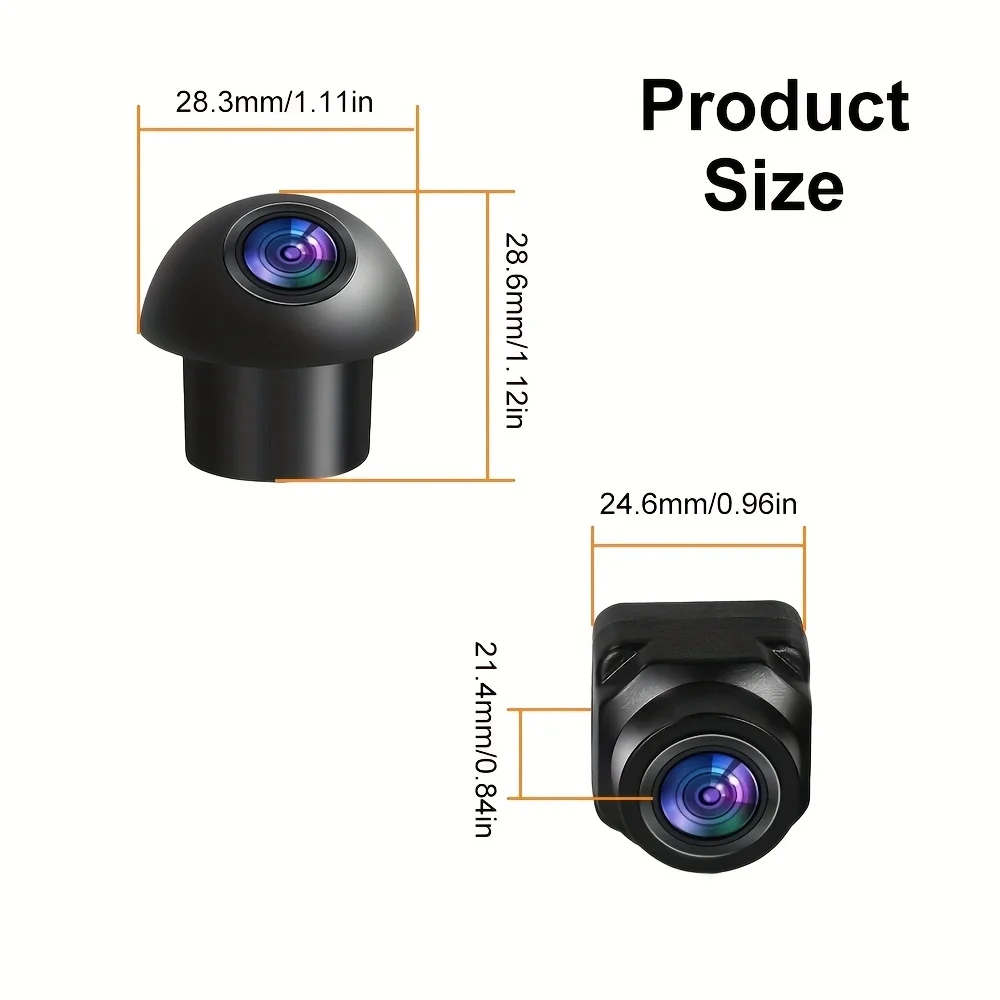 [360 HD Vehicle Camera] | Panoramic Surround View, Right+Left+Front+Rear, Night Vision, Driving&Parking Assist - 3