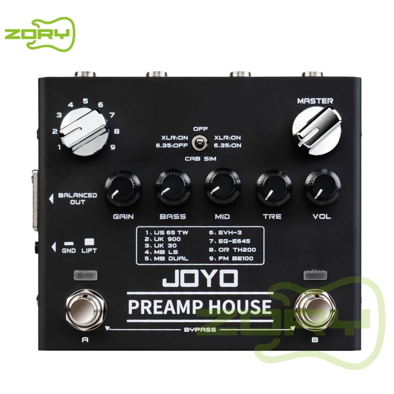 JOYO R15 PREAMP HOUSE 9 Amps’preamps 18 tones Effects Guitar Pedal