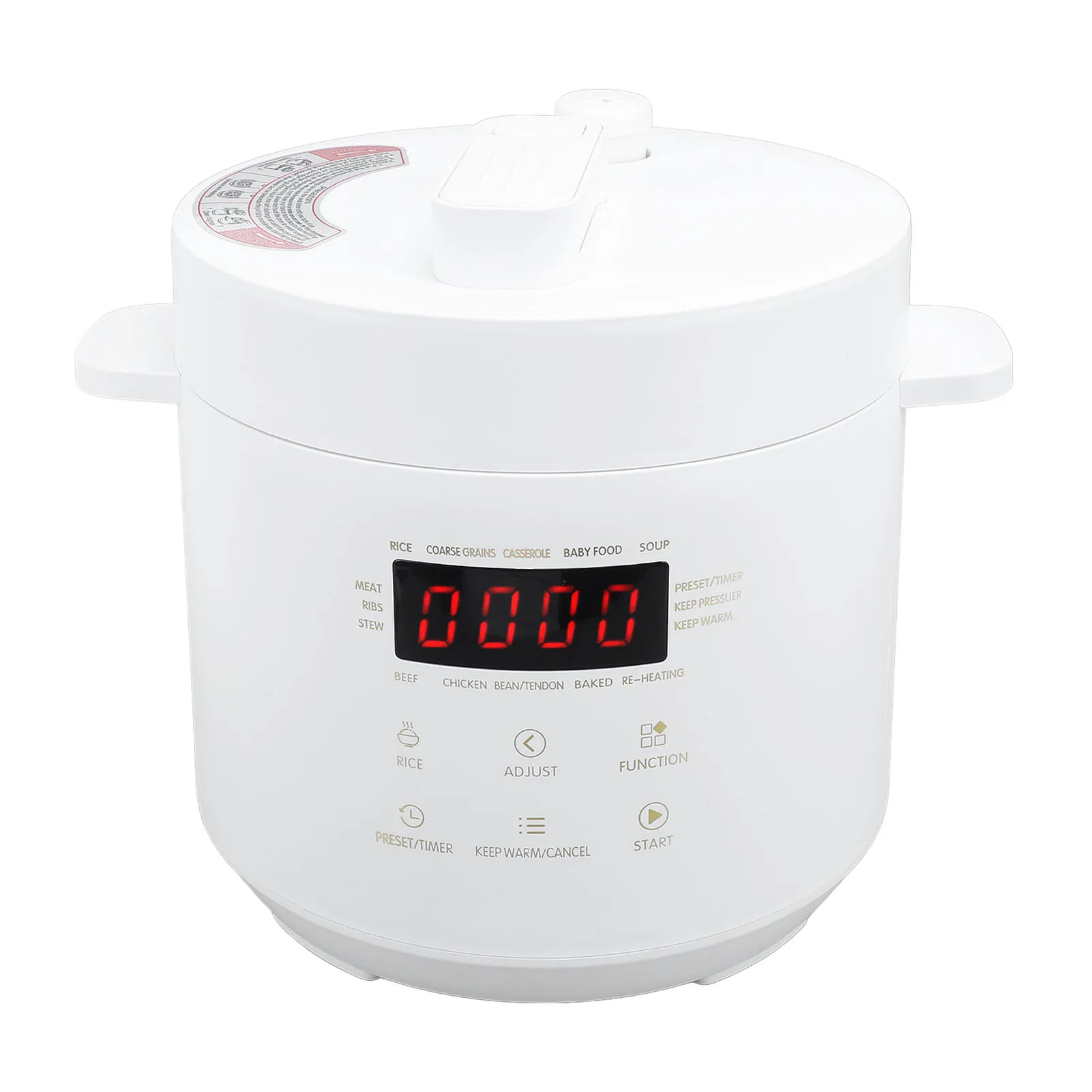 Mini Electric Pressure Cooker 3L Slow Rice Cooker Multicooker Saute Yogurt Maker Warmer