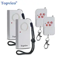 Topvico Door Handle Alarm Vibration Triggered, Hotel Travel Portable Door Alarm, 130dB Wireless Home Security for Kids, Elderly 1