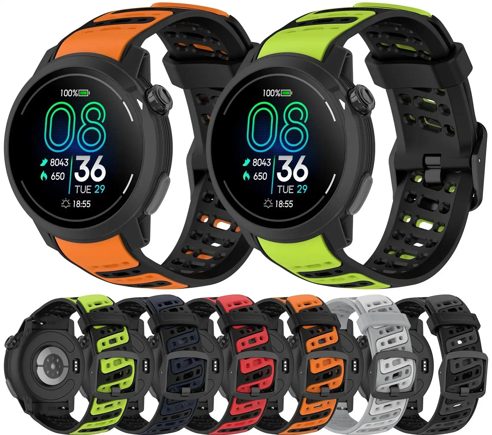 Fashion Silicone Sports Watch Strap - Premium Wristband Bracelet