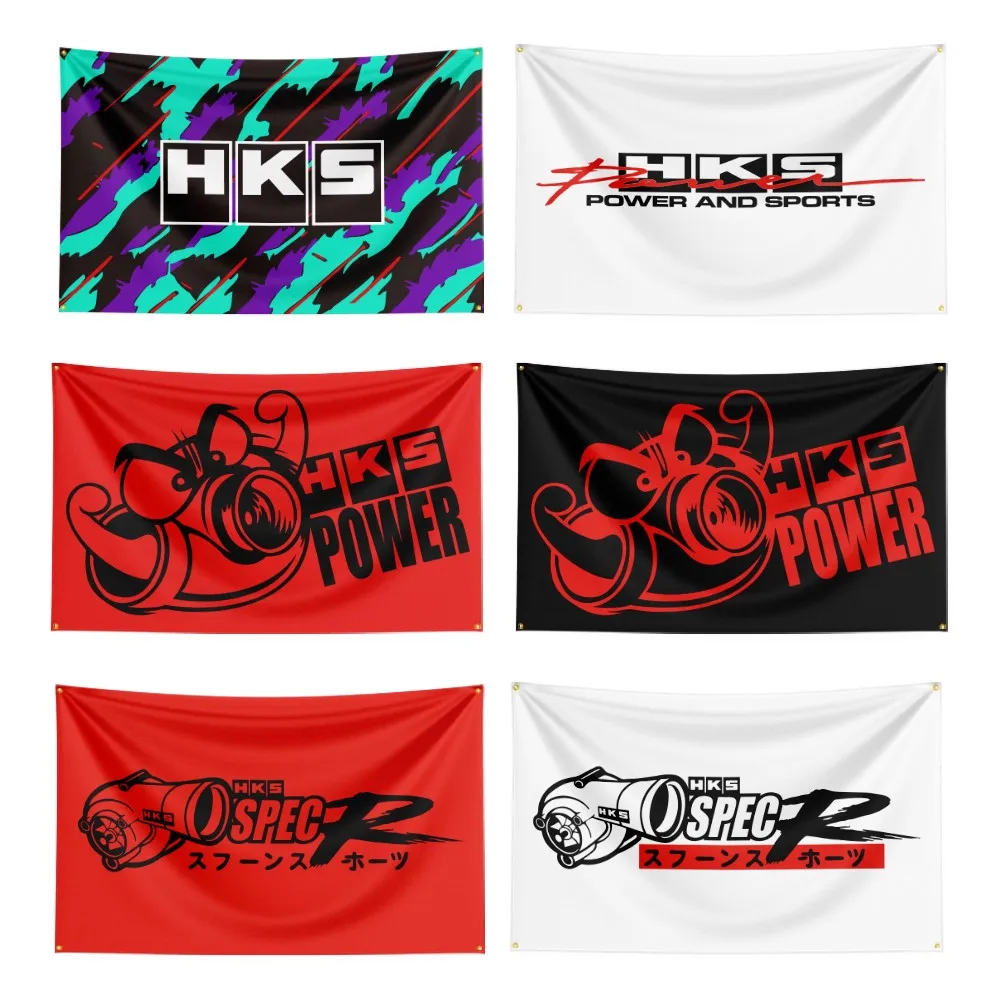 3x5FtHKSPowerFlagPolyesterDigitalPrintedLogoBannerForCar