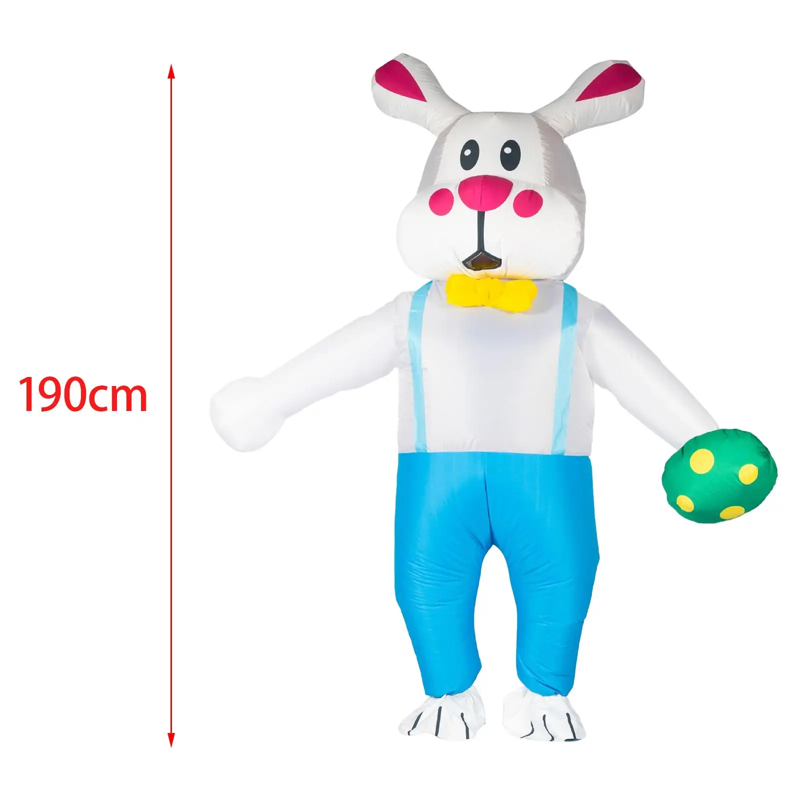 

Funny Easter Rabbit Inflatable Costume Fancy Dress Men Women Jumpsuit Animal Costume Bunny Suit for Holdiay Party Holiday Gifts