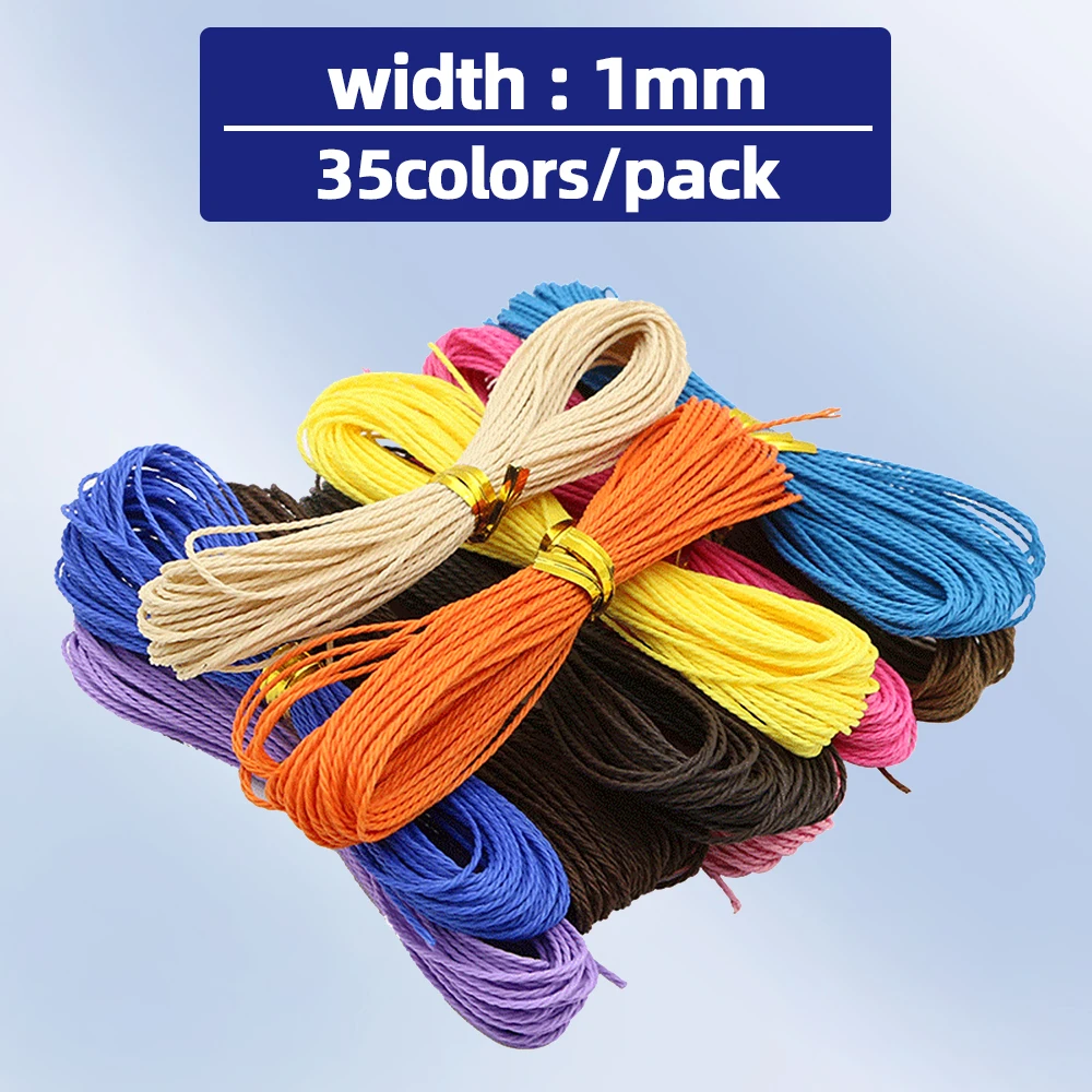 35 Colors Monochrome 10meters Cord String Sewing Leather Hand Wax Stitching DIY Thread for Making Bracelets Or Necklaces Repair