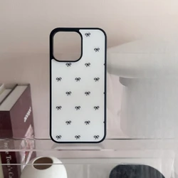 French Retro Elegant Ribbon Silver Edge Epoxy Anti - Drop Phone Case - iPhone 15 Plus (S2)