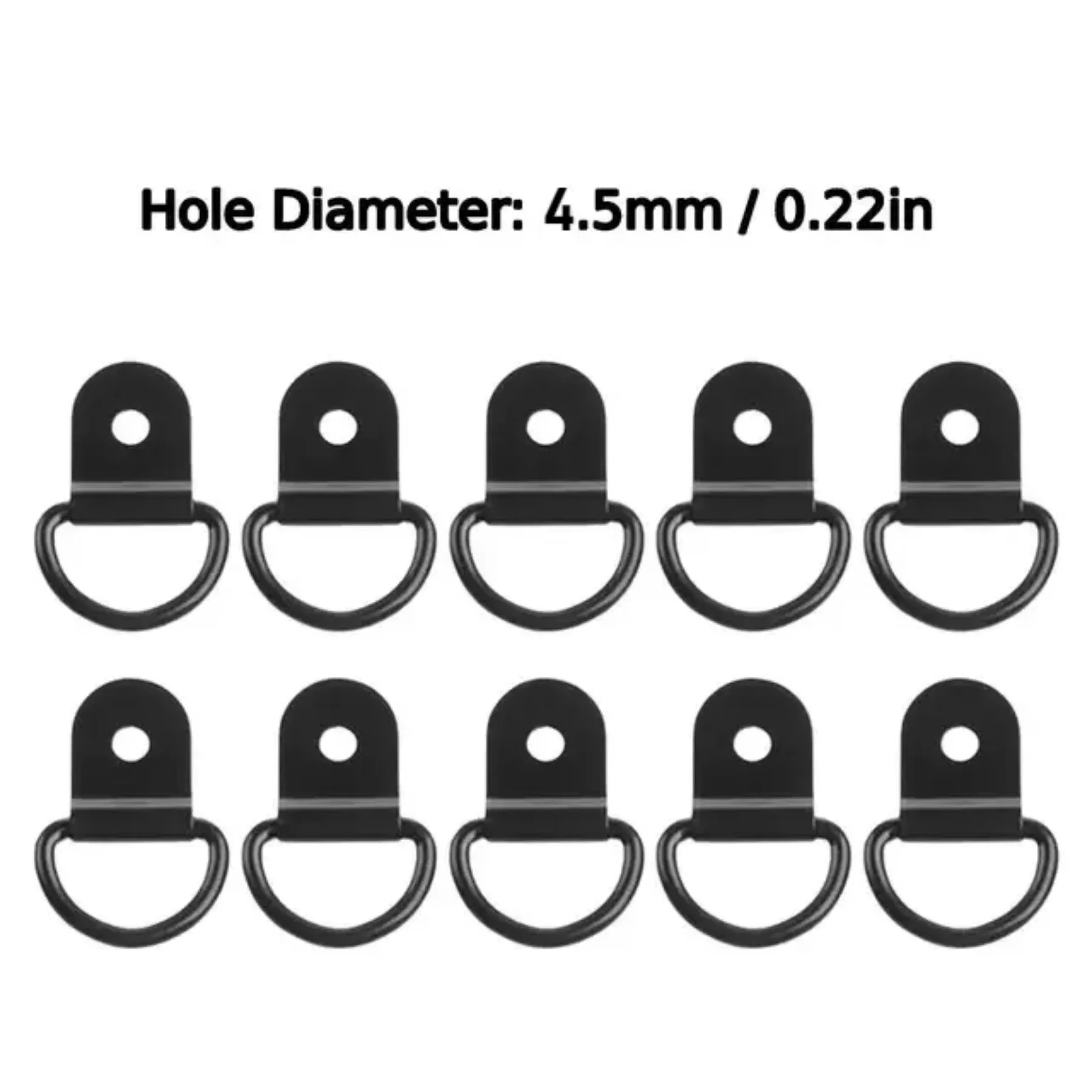 10 pièces D anneaux d'arrimage ancres anneau de traction crochet d'arrimage en acier inoxydable anneau de charge adapté pour voiture bateau Cargo remorque véhicules RV Van