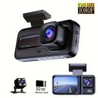 3 Lens Camara Para auto, Car dashcam 1080P Front | 480P Interior & Rear Cams Dashcam, Car Accessories | Car DVR | Video Recorder - Image 6