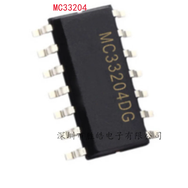 

(10PCS) NEW MC33204DR2G MC33204D MC33204DG MC33204 SOP-14 Integrated Circuit