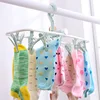 12pcs/Set Multifunctional Sock Drying Clip Cloth Hanger Household Home Hanging Dripping Water Foldable Clip Bathroom Accessories 4