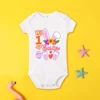 My First Easter Baby Bodysuit Easter Party Infant Outfit Bunny Printed Boys Girls Romper Jumpsuit Newborn Short Sleeve Jumpsuit 3