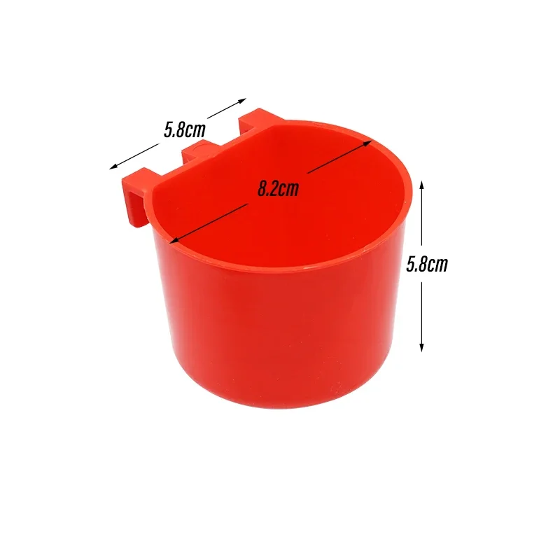 1pcs Plastic Cup Pet Birds Feeder Bowl Parrot Food Water Bowl Hanging Trough Feeding Splash-proof Cup Pigeons Cage Feeder Tool