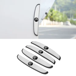 Durable Car Door Scratch - Resistant Rubber Protector Strips (White - 4pcs)