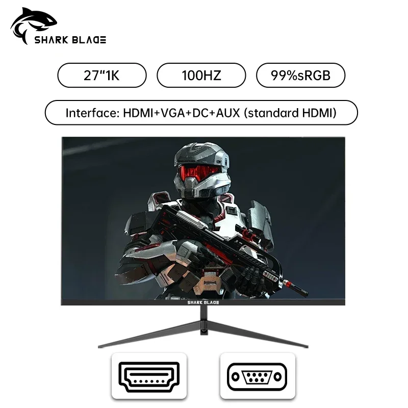 LCD 100HZ ÷ ȭ ǻ , PC 1920*1080 HD ̹ ÷, VGA HDMI ̽, 27 ġ 