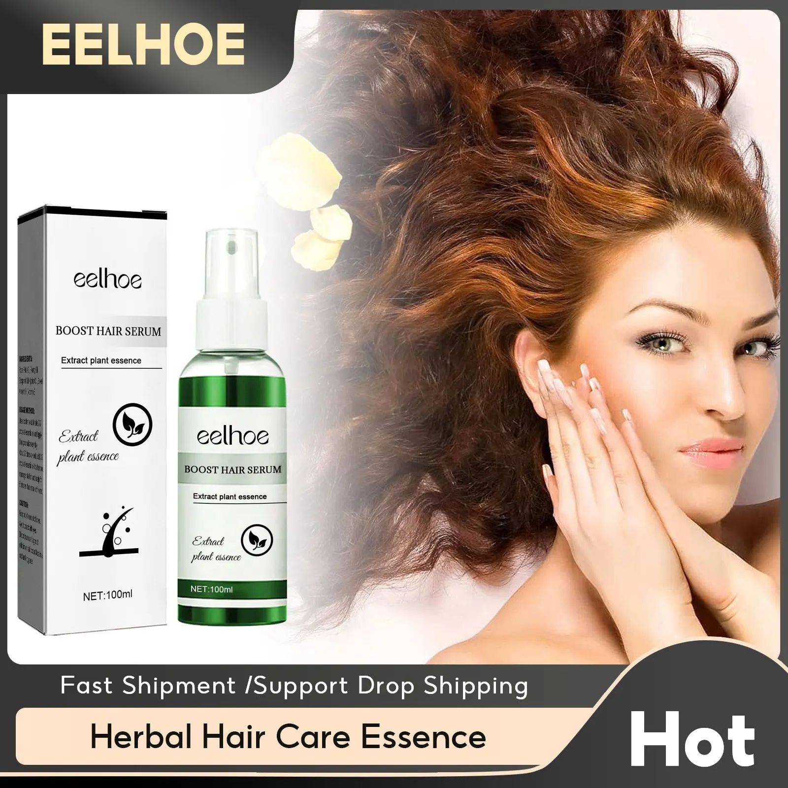 

Ordinary Hair Growth Serum Fast Grow Hair Serum Men Women Scalp Treatment Repair Damaged Anti-Frizz Anti Hair Loss Beauty Health