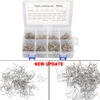 800/600/100PCS Hot Staples Plastic Welding Nail Welding Nail Pre Cut Wave Staples Bumper Repairs Auto Plastic Repair 0.6/0.8mm 3