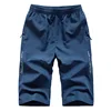 Summer Sports Cropped Trousers Quick-drying Large Size 7XL 8XL Men's Casual 3/4 Pants Thin Workout Mens Fashion Baggy Shorts 6