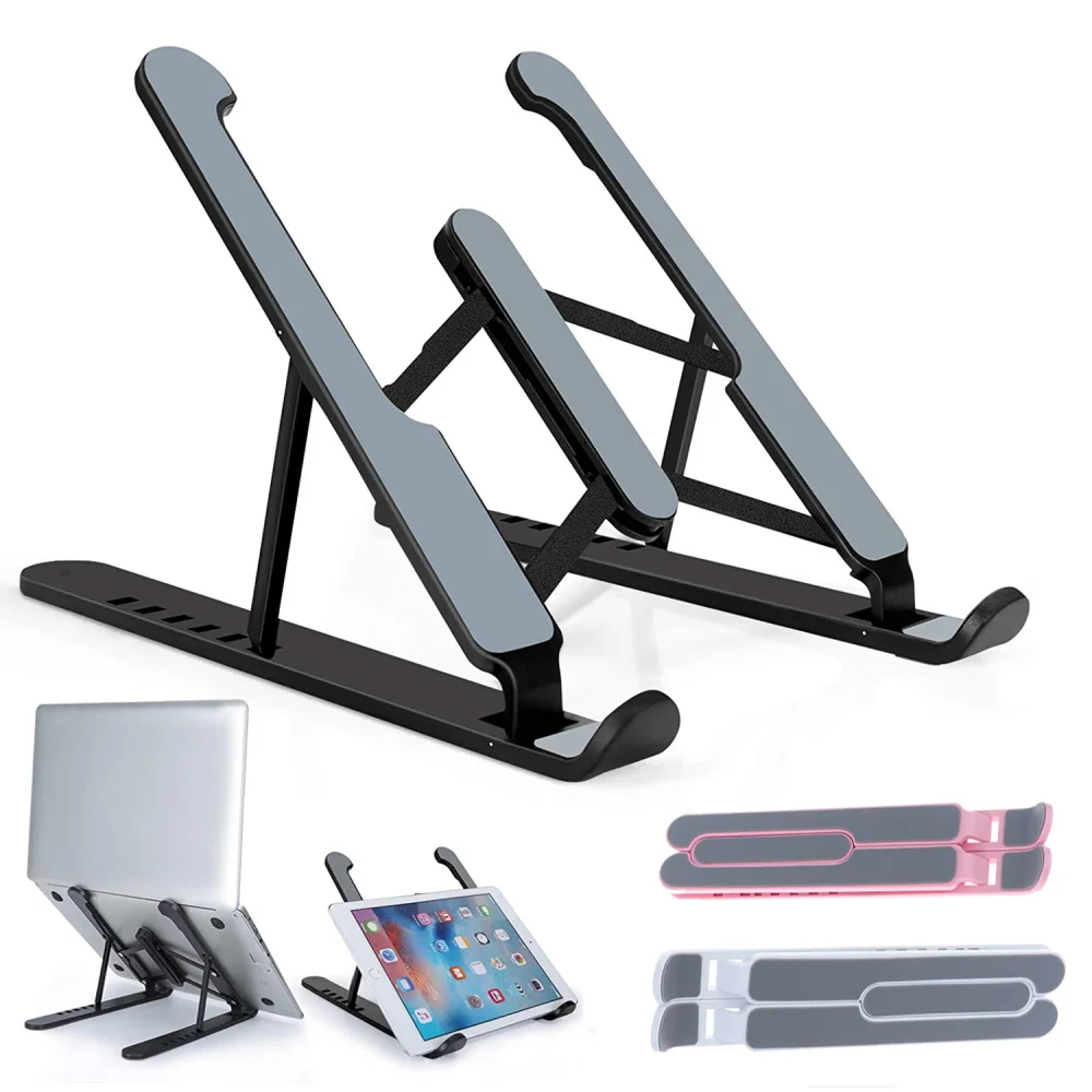 Laptop Stand Foldable Laptop Stand Adjustable Support Base Notebook Stand for Macbook Pro Non-slip Riser Cooling Bracket for Laptop & Tablet