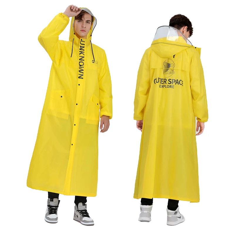 Fashion Raincoat EVA Hiking Poncho Men's Bike Windproof Jacket Women's