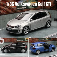 1/36 Volkswagen Golf GTI RMZ City Toy Car Diecast Miniature Model SUV Pull Back Doors Openable Educational Collection Gift Kid 1