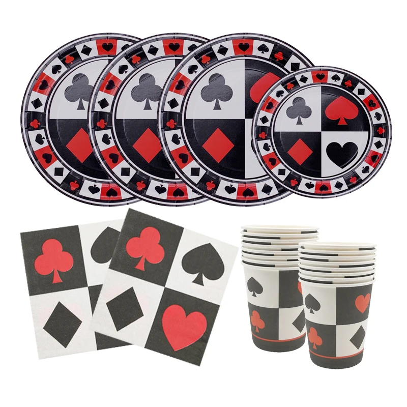 Lot De 350 Assiettes Festonnées Et Serviettes En Carton Jetables Pour