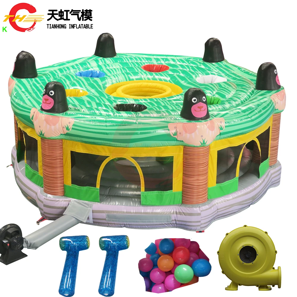 

Free Door Ship 2024 New Design 6m Dia Whack-a-Mole Inflatable Sport Game Children Poke a Mole Carnival Toys for Sale