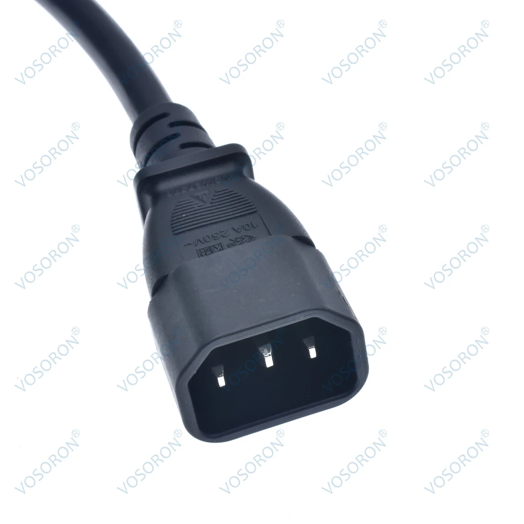 UPS 전원 연장 케이블, IEC C14-유로 슈코 소켓, 30cm 슈코 CEE7/4 전원 익스텐션 코드 전원 코드