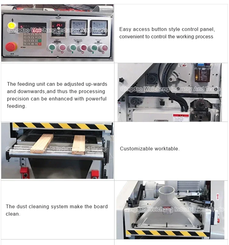 1 Indu5ial Double Two Side 2 Machine Planner Spiral Cutter Thicknesser And Wood Surface Planer 3