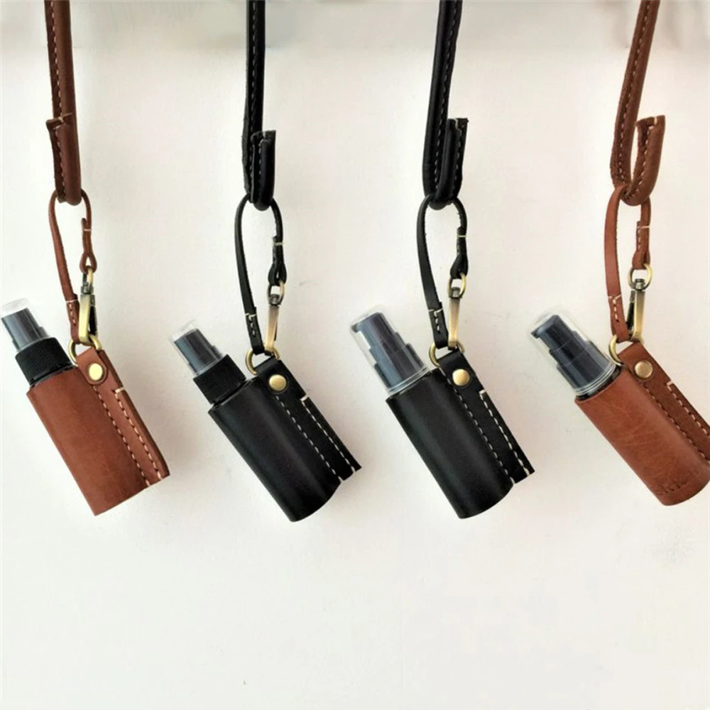 60ml Hand Washing Spray Bottle Cover Reusable Bottle Hand Sanitizer Keychain Spray Bottle Keychain Holder Refillable Bottles