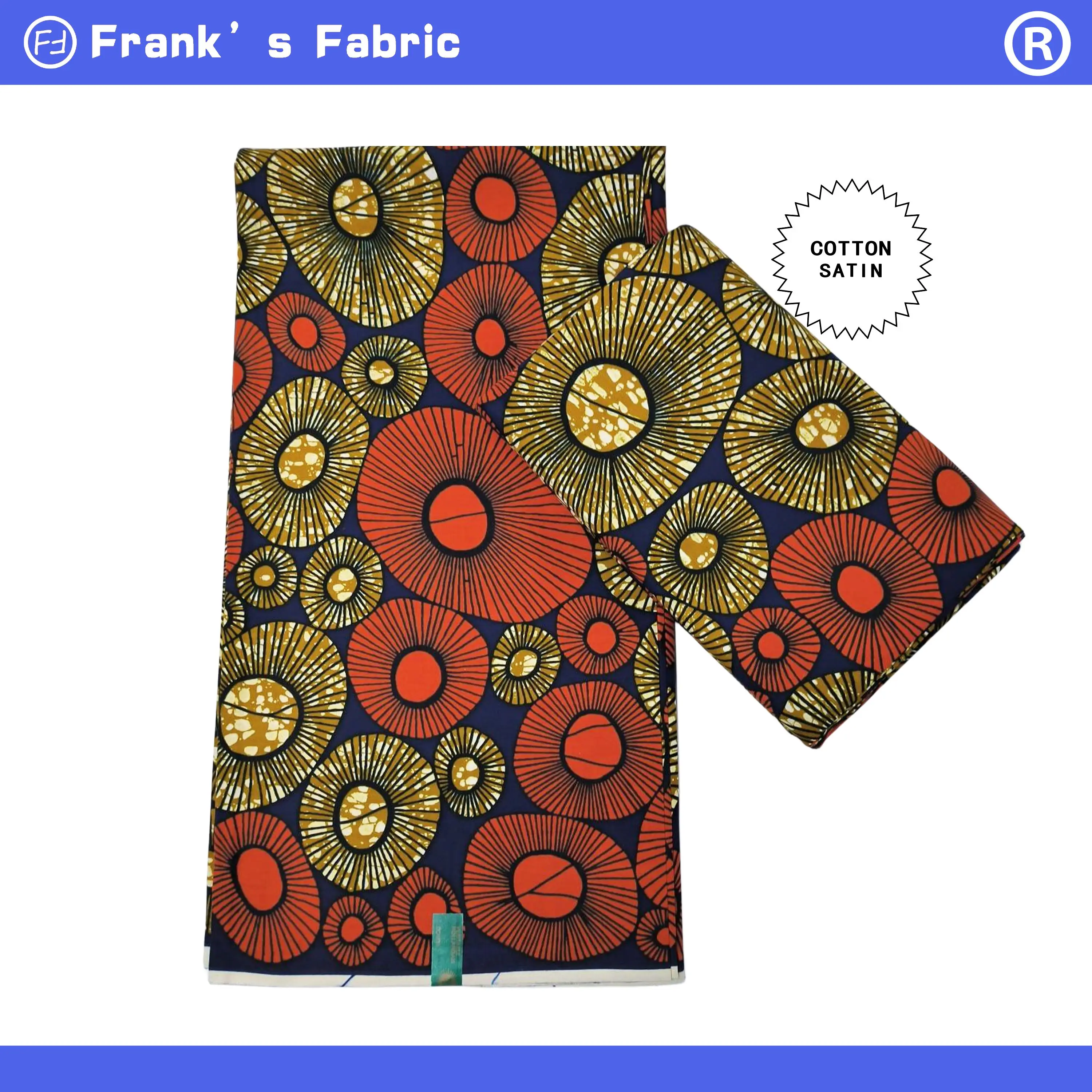 

Real Original Ankara Batik Cloth For Sewing 100%Genuine Hollandaise Dutch African Wax Prints Cotton Fabric From Holland VL2404