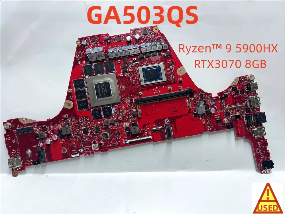 

Материнская плата для ноутбука GA503QS для ASUS GA503QS с Ryzen™9 5900HX RTX3070 8 Гб Протестировано 100% работает
