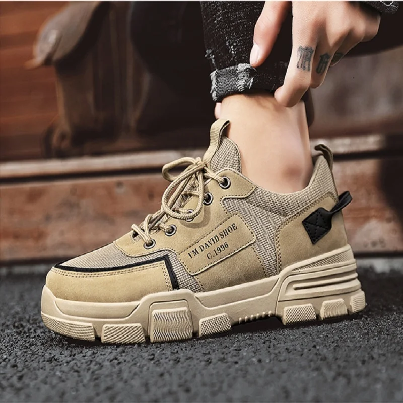

New Fashion Non-slip Jogging Trainers Man Walking Flats Men Casual Shoes Breathable Black Mesh Sneakers Male Skateboard Footwear