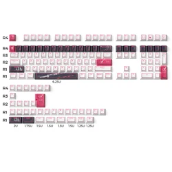 Anime - Inspired Japanese Layout PBT Keycap Set - Cherry Profile, Dye - Sublimation, 134 Keys (Shine through yuki)
