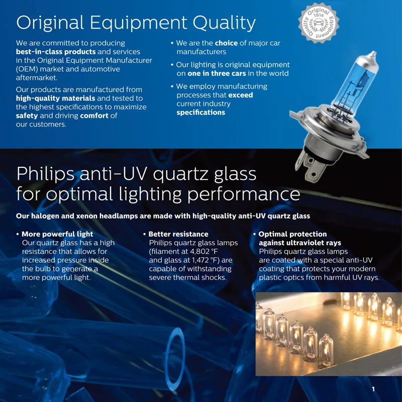 2X Philips H4 9003 12V 60/55W HB2 Crystal Vision 4300K White Light Halogen Headlight Car Bulbs with 2x T10 Blue Bulbs 12342CVSM 5