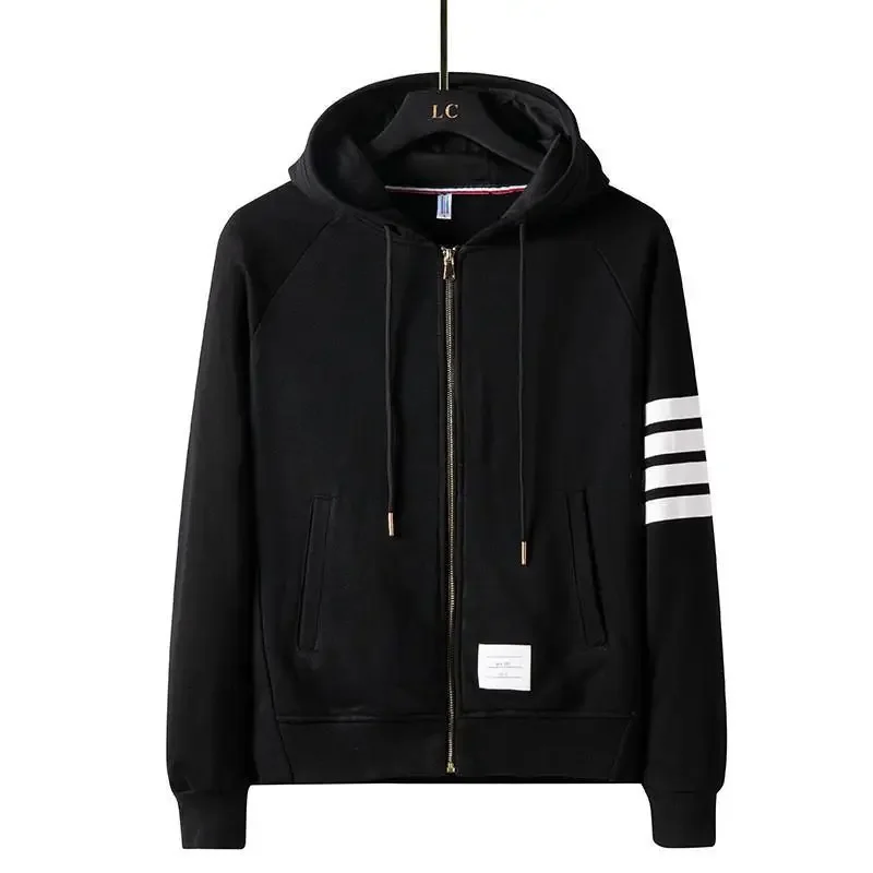 TB Tom Primavera Autunno Nuovo classico pantaloni con cappuccio con cerniera a quattro barre Set sportivo casual da uomo leggero, confortevole e traspirante 4