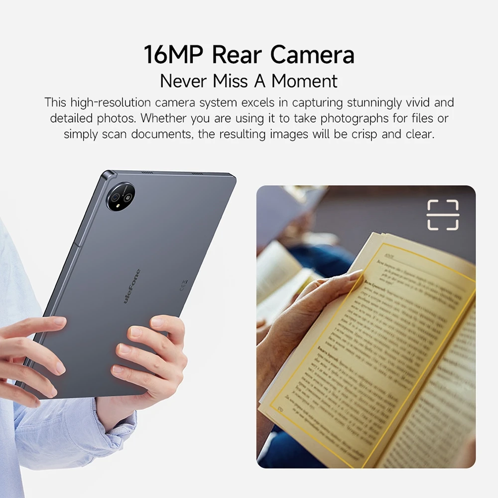 Ulefone Tab A11 Pro Android 14, 16GB+256GB/2TB, 8800mAh/18W, 16MP+8MP, Octa-Core 11 Pollici, PC 4G Dual SIM, 5G WiFi/Bluetooth 5.2/GPS