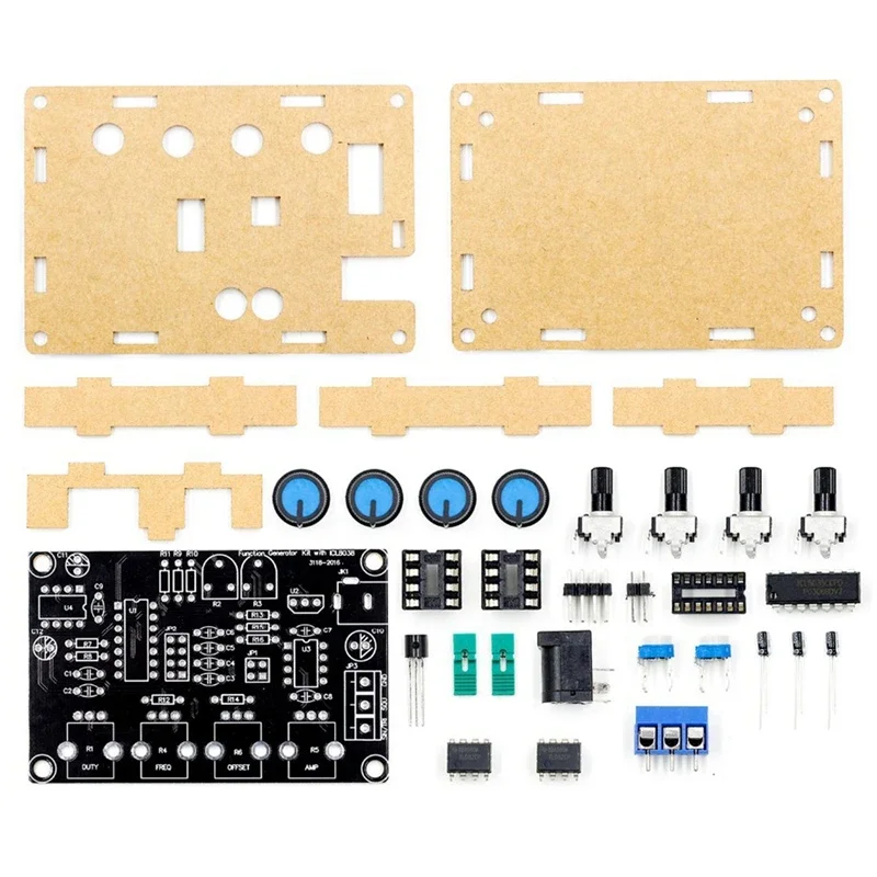 MAX038 Signal Generator DIY Kit 1Hz-20MHz Function Generator High-Speed Op-Amp Generator Sine/Rectangular/Sawtooth 5