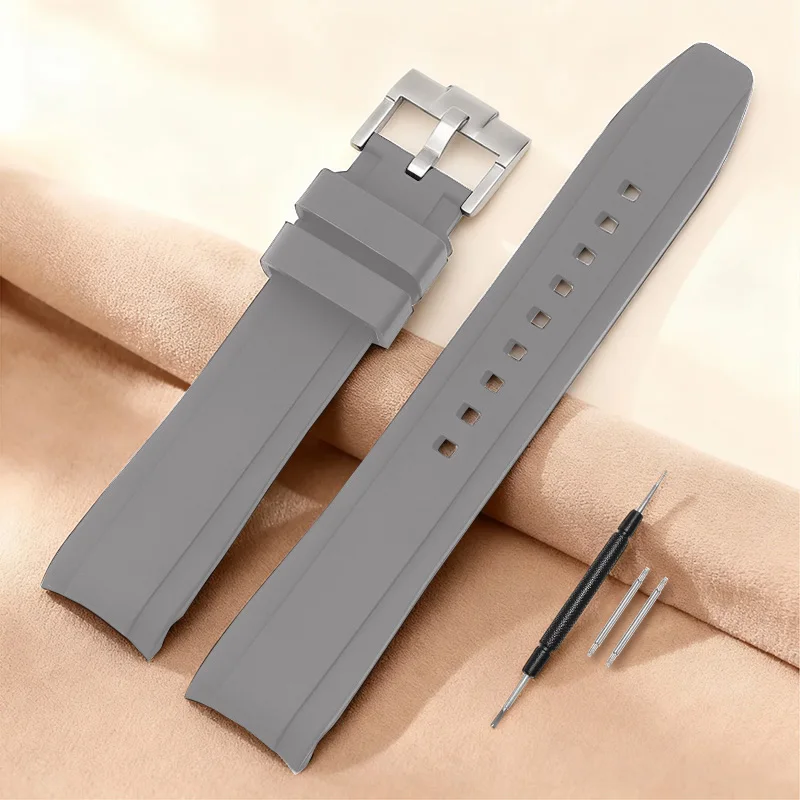 Durable Waterproof Silicone Sports Watch Strap - Adjustable and Breathable