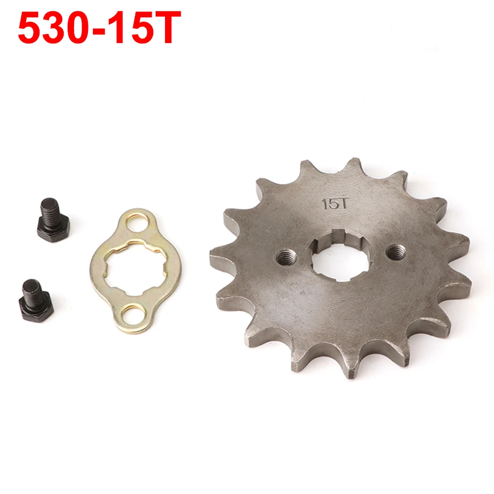 Moto motore anteriore 530 pignone 10 11 12 13 14 15 16 17 18 19 20 21T 20mm ingranaggio di trasmissione per moto Dirt Bike ATV Quad Buggy - immagine 4