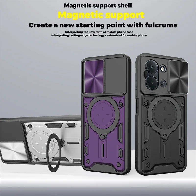 Car Camera Atmosphere Lamp ShockProof Armor Back Cover Stand Case