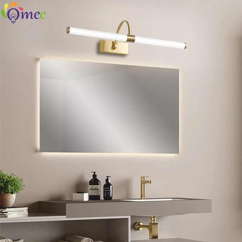Vanity Mirror LED Wall Lamp Modern Long Wall Light For Home Bedroom Stairs Living Room Sofa Background Lighting Decoration Lamp