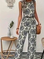 Ladies Fashion Elegant Print One-Piece Dress Elegant Style Print Design Single-Piece Women's Dress - Image 3