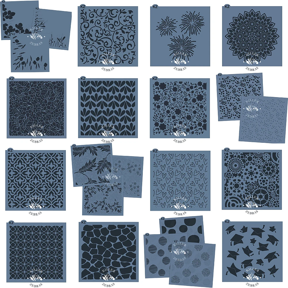 2022 New Arrival Flower Star Plastic Stencils For Decorating Handmade