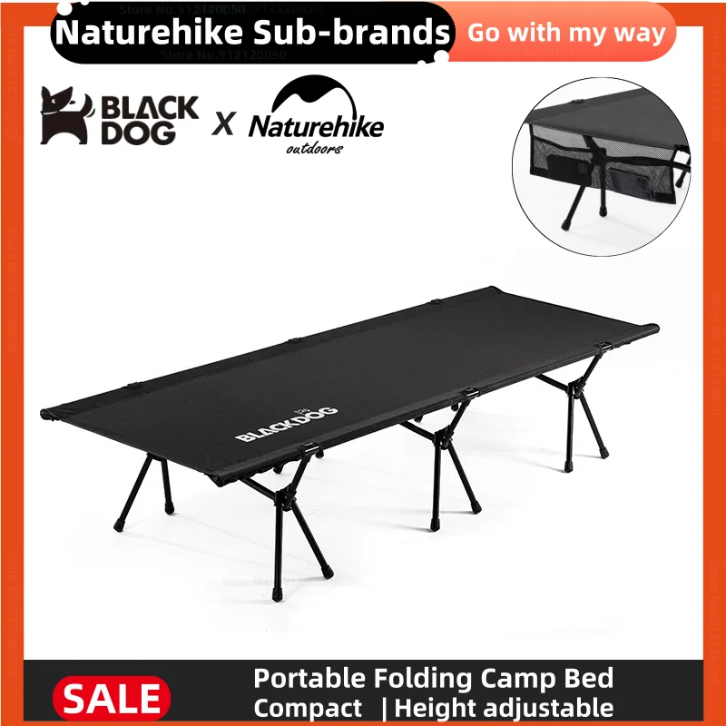 Naturehike & Blackdog Portable Folding Camp Bed Ultralight Aluminum
